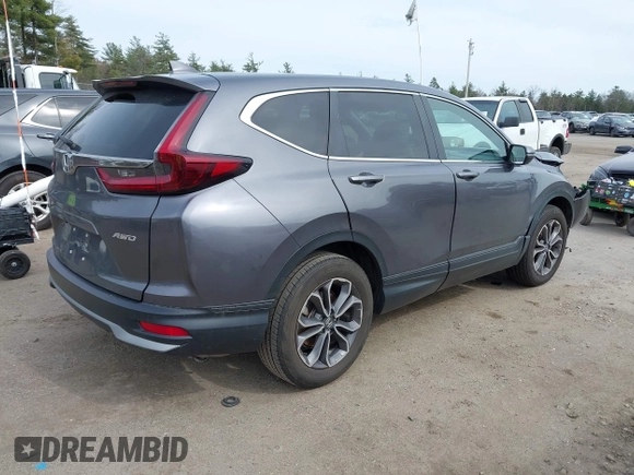 2022 Honda CR-V EX-L with VIN 2HKRW2H83NH644808, listed as a IAAI auction lot 42074974 with 27,795 mi miles and . Bid and sale history available at DreamBid. Image 4.