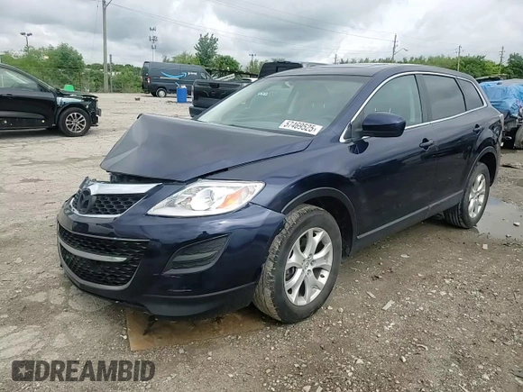 2011 Mazda CX-9 Touring with VIN JM3TB3CA0B0310947, listed as a Copart auction lot 57469525 with 110,443 mi miles and Salvage title. Bid and sale history available at DreamBid. Image 14.