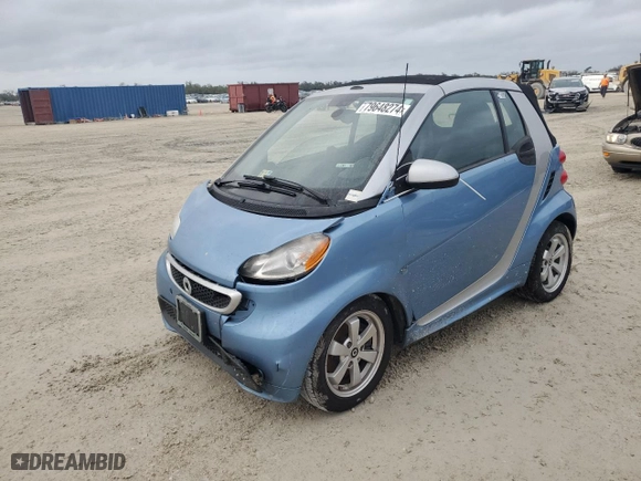 2013 Smart fortwo Passion with VIN WMEEK3BA4DK599147, listed as a Copart auction lot 79648274 with NaN miles and Salvage Title. Bid and sale history available at carsss.com. Image 1.