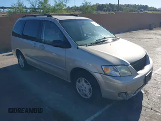 2001 Mazda MPV DX with VIN JM3LW28GX10191685, listed as a IAAI auction lot 42861800 with 154,749 mi miles and . Bid and sale history available at DreamBid. Image 1.