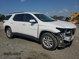 2021 Chevrolet Traverse LT Cloth with VIN 1GNERGKW7MJ219101, listed as a Copart auction lot 59252844 with 32,418 mi miles and Salvage Title. Bid and sale history available at carsss.com. Image 4.