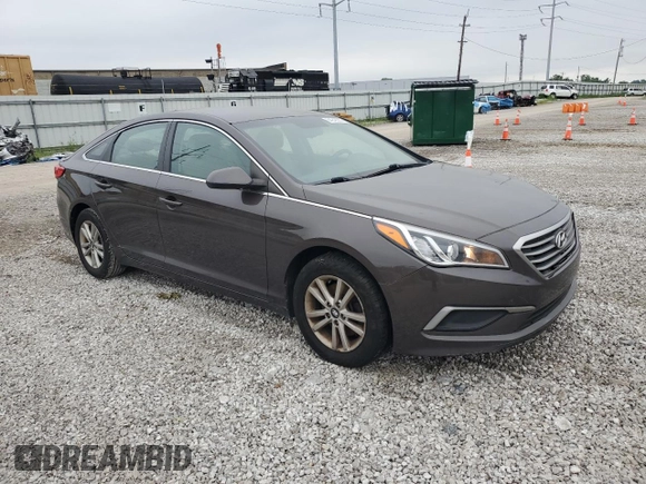 2016 Hyundai Sonata SE with VIN 5NPE24AF0GH350025, listed as a Copart auction lot 64948035 with 136,749 mi miles and Clean title. Bid and sale history available at DreamBid. Image 4.
