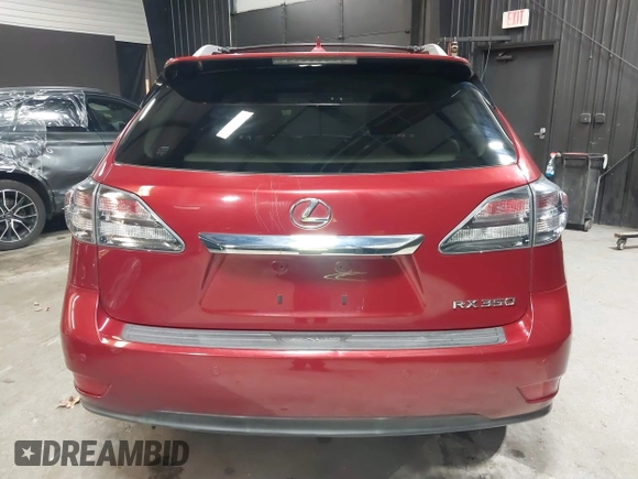 2012 Lexus RX 350 with VIN JTJBK1BAXC2447441, listed as a IAAI auction lot 41704878 with 258,818 mi miles and . Bid and sale history available at DreamBid. Image 16.