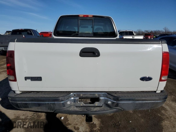 1997 Ford F-150 XL with VIN 1FTDX1866VKB08985, listed as a Copart auction lot 43708935 with 208,670 mi miles and Salvage title. Bid and sale history available at DreamBid. Image 6.