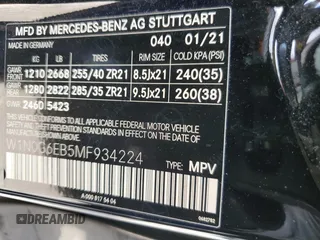 2021 Mercedes-Benz GLC with VIN W1N0G6EB5MF934224, listed as a Copart auction lot 52119644 with 32,868 mi miles and Salvage Title. Bid and sale history available at carsss.com. Image 14.