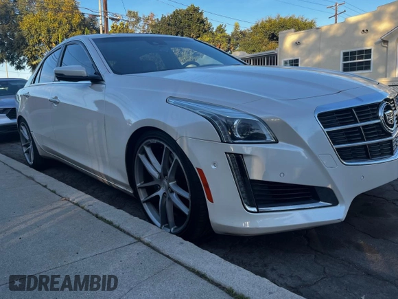 2014 Cadillac CTS Vsport Premium RWD z VIN 1G6AV5S87E0163180, wystawiony jako Copart lot #88171835 z przebiegiem 156 789 mil mil oraz Szkoda całkowita • Salvage title. Historia ofert i sprzedaży dostępna na DreamBid. Obrazek 1.