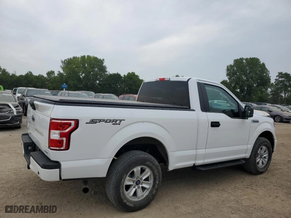 2018 Ford F-150 XL with VIN 1FTMF1EP8JFC54081, listed as a Copart auction lot 68204854 with 21,853 mi miles and Salvage Title. Bid and sale history available at carsss.com. Image 3.