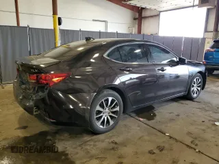 2015 Acura TLX with VIN 19UUB1F3XFA009649, listed as a Copart auction lot 64503734 with 75,859 mi miles and Salvage Title. Bid and sale history available at carsss.com. Image 3.