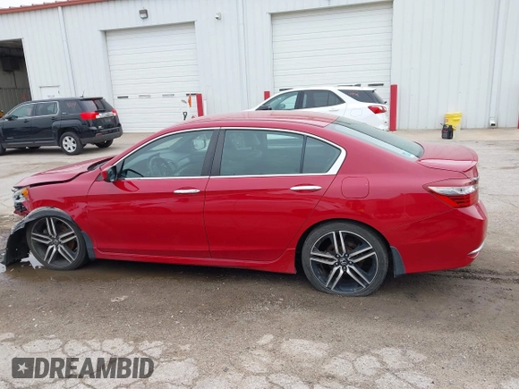 2017 Honda Accord Sport with VIN 1HGCR2F56HA021945, listed as a IAAI auction lot 41958917 with 73,849 mi miles and . Bid and sale history available at carsss.com. Image 15.