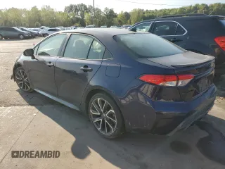 2021 Toyota Corolla SE with VIN JTDM4MCE7MJ057154, listed as a Copart auction lot 71494734 with 47,708 mi miles and Salvage Title. Bid and sale history available at carsss.com. Image 2.