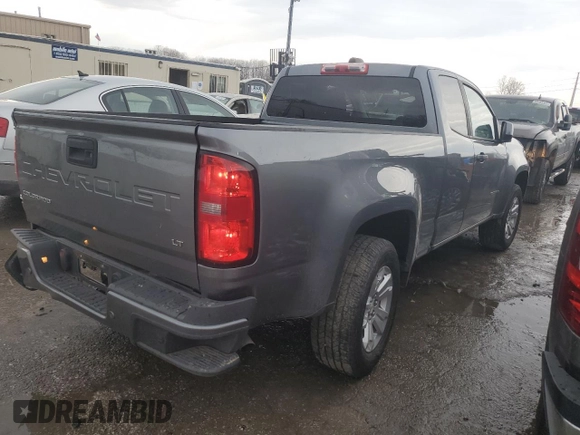 2021 Chevrolet Colorado 2WD LT with VIN 1GCHSCEA2M1286997, listed as a Copart auction lot 88951555 with 60,948 mi miles and Salvage title. Bid and sale history available at DreamBid. Image 3.