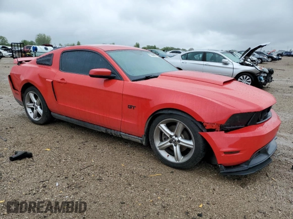 2010 Ford Mustang GT with VIN 1ZVBP8CH1A5141732, listed as a Copart auction lot 57885605 with 92,882 mi miles and Salvage title. Bid and sale history available at DreamBid. Image 4.