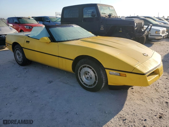 1986 Chevrolet Corvette with VIN 1G1YY6788G5905988, listed as a Copart auction lot 75084264 with 44,985 mi miles and Salvage Title. Bid and sale history available at carsss.com. Image 6.