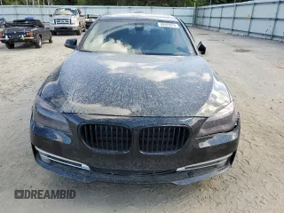 2015 BMW 7 Series 740Li with VIN WBAYE4C58FD138919, listed as a Copart auction lot 69409074 with 145,549 mi miles and Salvage Title. Bid and sale history available at DreamBid. Image 5.