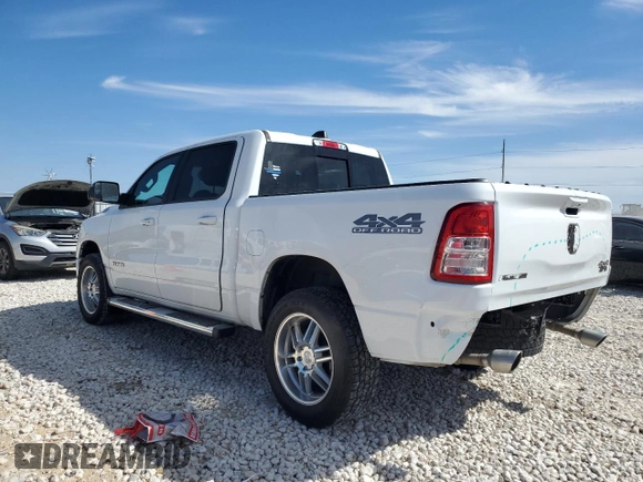2020 Ram 1500 Big Horn with VIN 1C6SRFFM4LN204150, listed as a Copart auction lot 46865305 with 81,005 mi miles and Salvage Title. Bid and sale history available at carsss.com. Image 2.