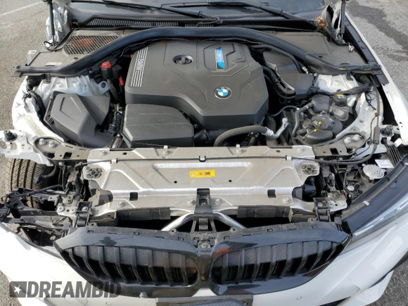 2022 BMW 3 Series 330e with VIN 3MW5P7J00N8C57811, listed as a Copart auction lot 42154045 with 29,705 mi miles and Salvage Title. Bid and sale history available at carsss.com. Image 12.
