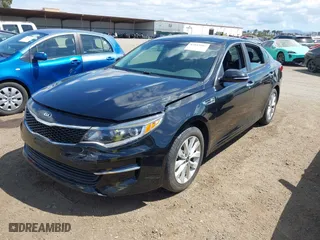 2018 Kia Optima LX with VIN 5XXGT4L30JG269859, listed as a IAAI auction lot 42045087 with 38,413 mi miles. Bid and sale history available at carsss.com. Image 2.