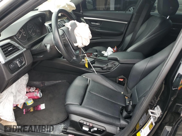 2017 BMW 3 Series 330i with VIN WBA8B9G52HNU48528, listed as a Copart auction lot 59442995 with 109,852 mi miles and Salvage title. Bid and sale history available at DreamBid. Image 7.