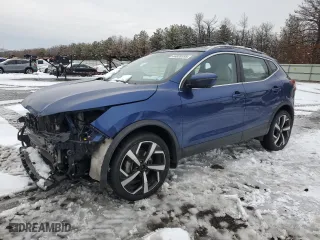 2021 Nissan Rogue Sport SL with VIN JN1BJ1CW2MW438259, listed as a Copart auction lot 44828355 with 54,478 mi miles and Salvage Title. Bid and sale history available at carsss.com. Image 1.