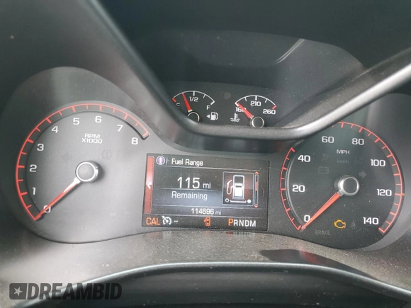 2016 GMC Canyon 2WD SLE with VIN 1GTG5CE39G1375068, listed as a Copart auction lot 65466624 with 114,696 mi miles and Salvage Title. Bid and sale history available at carsss.com. Image 9.