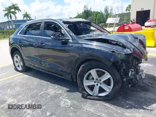 2019 Audi Q8 Premium with VIN WA1AVAF16KD015992, listed as a IAAI auction lot 42685512 with Not provided miles and . Bid and sale history available at DreamBid. Image 1.
