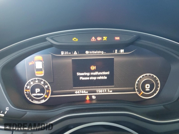 2019 Audi A4 Premium Plus with VIN WAUENAF45KN005138, listed as a Copart auction lot 48178835 with 44,744 mi miles and Salvage Title. Bid and sale history available at carsss.com. Image 9.