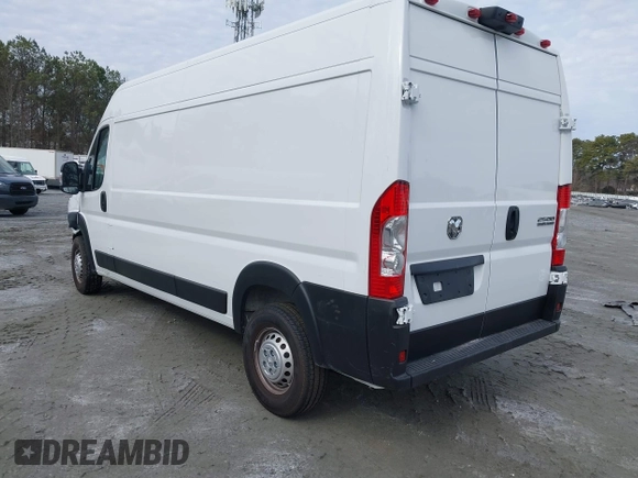 2024 Ram ProMaster Cargo Tradesman with VIN 3C6LRVDG2RE150517, listed as a IAAI auction lot 41462460 with 3,374 mi miles and . Bid and sale history available at DreamBid. Image 3.