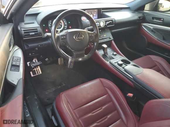 2016 Lexus RC 200t with VIN JTHHA5BC4G5003418, listed as a Copart auction lot 83820124 with 109,488 mi miles and Salvage Title. Bid and sale history available at carsss.com. Image 8.