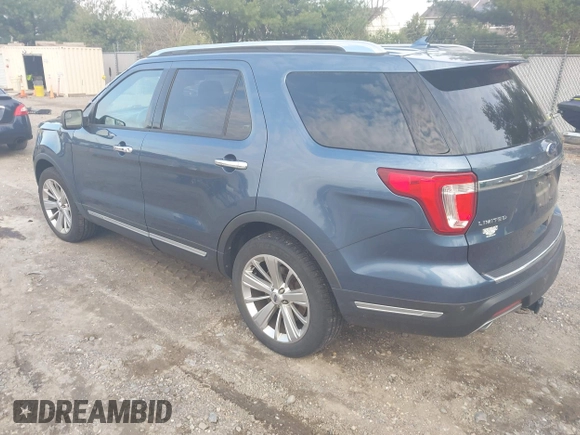 2018 Ford Explorer Limited z VIN 1FM5K8FH8JGC90021, wystawiony jako IAAI lot #41983553 z przebiegiem 64 813 mil mil oraz . Historia ofert i sprzedaży dostępna na DreamBid. Obrazek 3.