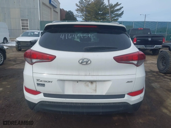 2016 Hyundai Tucson SE with VIN KM8J3CA49GU149522, listed as a IAAI auction lot 41649515 with 103,136 mi miles. Bid and sale history available at carsss.com. Image 16.