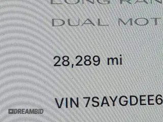 2024 Tesla Model Y Long Range with VIN 7SAYGDEE6RA225161, listed as a IAAI auction lot 42083140 with 28,289 mi miles and . Bid and sale history available at DreamBid. Image 15.