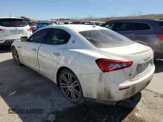 2015 Maserati Ghibli S Q4 with VIN ZAM57RTA3F1135093, listed as a Copart auction lot 47690163 with 107,198 mi miles. Bid and sale history available at carsss.com. Image 2.
