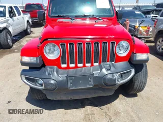 2019 Jeep Wrangler Unlimited Sahara with VIN 1C4HJXEN8KW591398, listed as a IAAI auction lot 42045071 with 87,410 mi miles and . Bid and sale history available at DreamBid. Image 6.