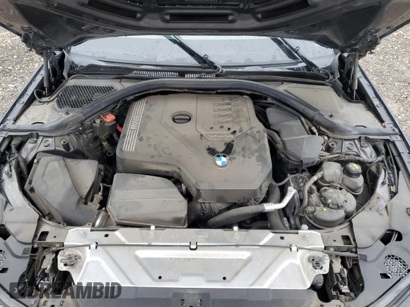 2019 BMW 3 Series 330i with VIN 3MW5R1J53K8B00546, listed as a Copart auction lot 82967224 with 0 mi miles and Salvage Title. Bid and sale history available at carsss.com. Image 11.
