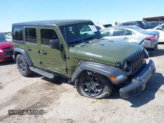 2023 Jeep Wrangler Sport S with VIN 1C4HJXDN0PW695795, listed as a IAAI auction lot 41974691 with 32,734 mi miles and . Bid and sale history available at DreamBid. Image 1.