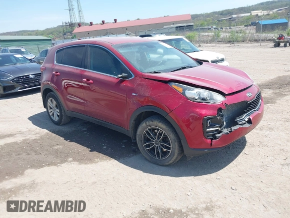 2017 Kia Sportage LX with VIN KNDPMCAC8H7296742, listed as a IAAI auction lot 42096883 with 160,511 mi miles and . Bid and sale history available at carsss.com. Image 1.