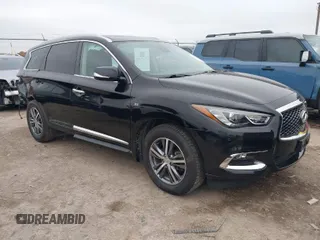 2020 Infiniti QX60 Luxe with VIN 5N1DL0MN7LC521813, listed as a IAAI auction lot 41585552 with 73,722 mi miles and . Bid and sale history available at DreamBid. Image 1.