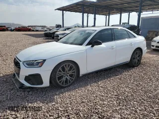 2023 Audi S4 Premium Plus z VIN WAUB4AF44PA006446, wystawiony jako Copart lot #87631075 z przebiegiem 27 793 mil mil oraz Szkoda całkowita • Salvage title. Historia ofert i sprzedaży dostępna na DreamBid. Obrazek 1.