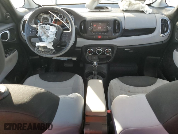 2014 FIAT 500L Easy with VIN ZFBCFABH3EZ027882, listed as a Copart auction lot 75265864 with 52,817 mi miles and Salvage Title. Bid and sale history available at carsss.com. Image 8.