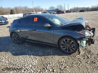 2019 Hyundai Veloster 2.0 Premium with VIN KMHTG6AF6KU012126, listed as a Copart auction lot 46351105 with 0 mi miles and Salvage Title. Bid and sale history available at carsss.com. Image 4.