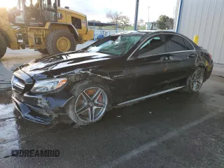 2016 Mercedes-Benz C 63 S AMG with VIN 55SWF8HB2GU113164, listed as a Copart auction lot 43981135 with 36,644 mi miles and Clean title. Bid and sale history available at DreamBid. Image 1.