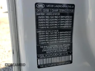 2006 Land Rover LR3 HSE with VIN SALAG25496A381575, listed as a Copart auction lot 63529735 with 154,930 mi miles and Salvage title. Bid and sale history available at DreamBid. Image 13.