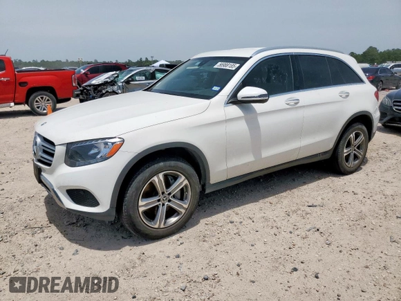 2019 Mercedes-Benz GLC 300 z VIN WDC0G4JB1K1004858, wystawiony jako Copart lot #56988185 z przebiegiem 46 328 mil mil oraz Szkoda całkowita • Salvage title. Historia ofert i sprzedaży dostępna na DreamBid. Obrazek 1.