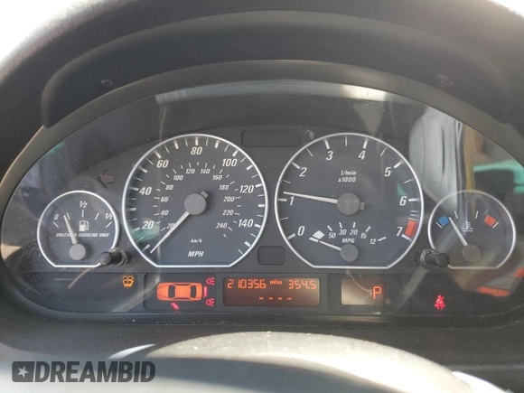 2003 BMW 3 Series 330Ci z VIN WBABN53463PH05144, wystawiony jako Copart lot #58390135 z przebiegiem 210 356 mil mil oraz Szkoda całkowita • Salvage title. Historia ofert i sprzedaży dostępna na DreamBid. Obrazek 9.