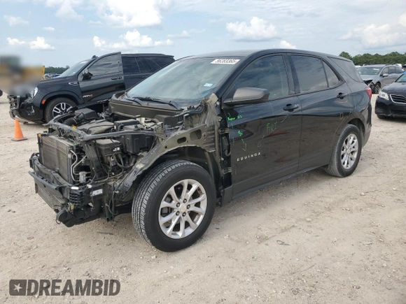 2019 Chevrolet Equinox LS with VIN 3GNAXHEV1KL309492, listed as a Copart auction lot 56283365 with 131,756 mi miles and Salvage Title. Bid and sale history available at DreamBid. Image 1.