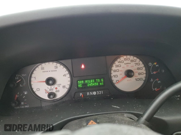 2006 Ford F-350 XL with VIN 1FTWW31PX6EC60309, listed as a Copart auction lot 55087655 with 245,450 mi miles and Salvage Title. Bid and sale history available at DreamBid. Image 9.