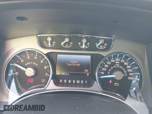 2011 Ford F-150 Lariat with VIN 1FTFW1E67BFA60076, listed as a IAAI auction lot 41526275 with 361,186 mi miles. Bid and sale history available at carsss.com. Image 7.