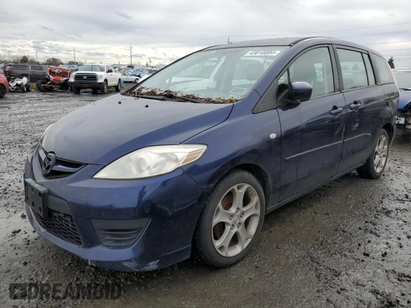 2009 Mazda 5 Sport with VIN JM1CR29L190328567, listed as a Copart auction lot 43810884 with 164,750 mi miles and Clean Title. Bid and sale history available at DreamBid. Image 1.