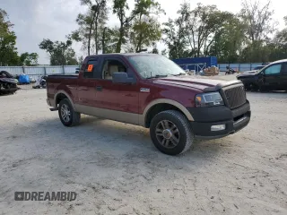 2005 Ford F-150 XLT with VIN 1FTRX125X5KB30400, listed as a Copart auction lot 49812425 with 196,238 mi miles and Salvage Title. Bid and sale history available at carsss.com. Image 4.