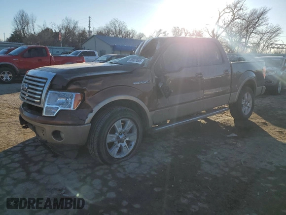 2011 Ford F-150 Lariat with VIN 1FTFW1E66BFC04734, listed as a Copart auction lot 89369565 with 0 mi miles and Salvage Title. Bid and sale history available at carsss.com. Image 1.
